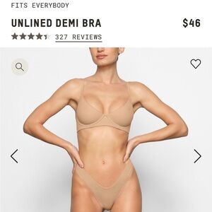 COPY - SKIMS Fits Everybody Unlined Demi in Ochre